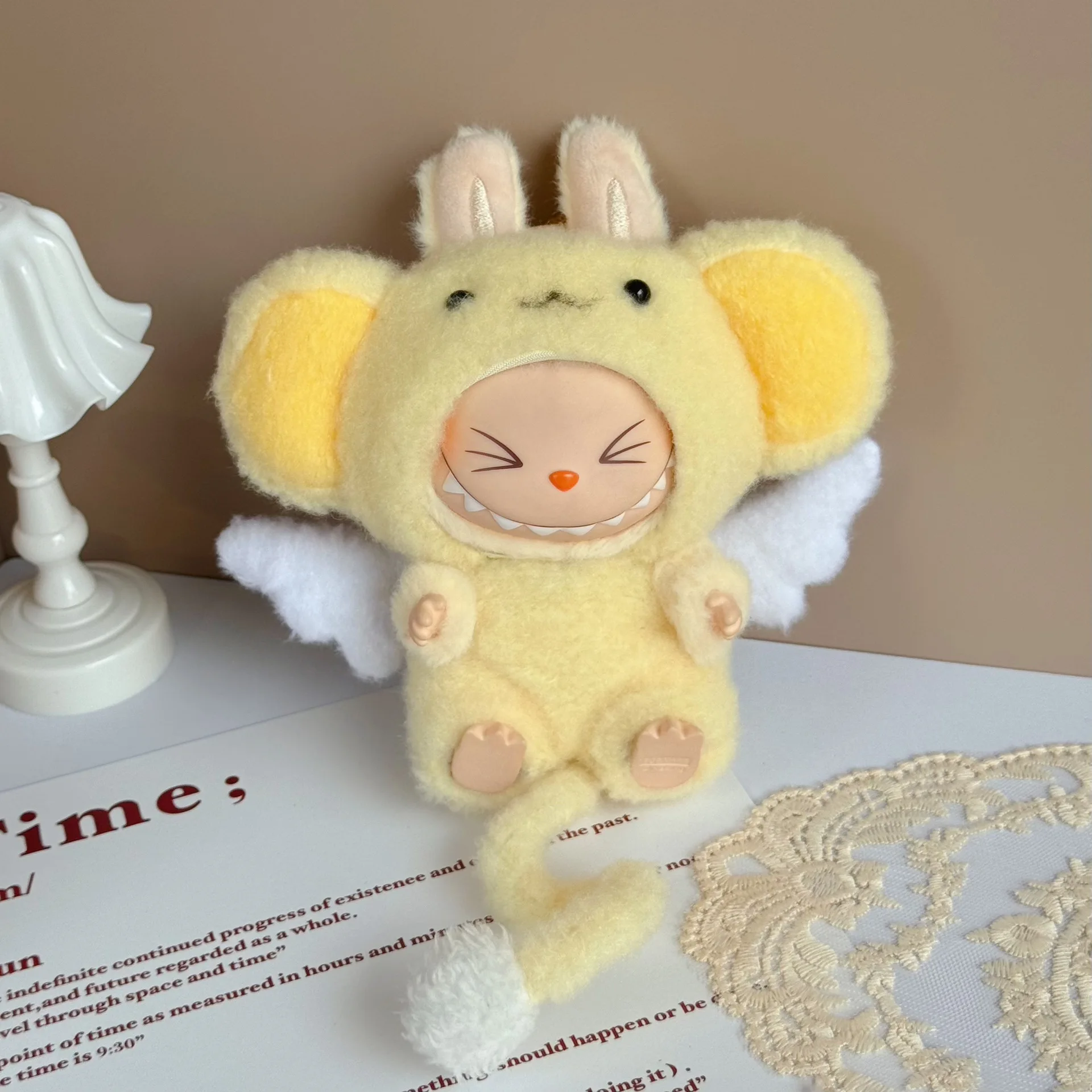 For 15/17cm Labubu Doll Lovely Animal costume Plush Clothing Set Labubu V1 V2 V3 Dolls Clothes Diy Decoration Toys Accessories - Image 3