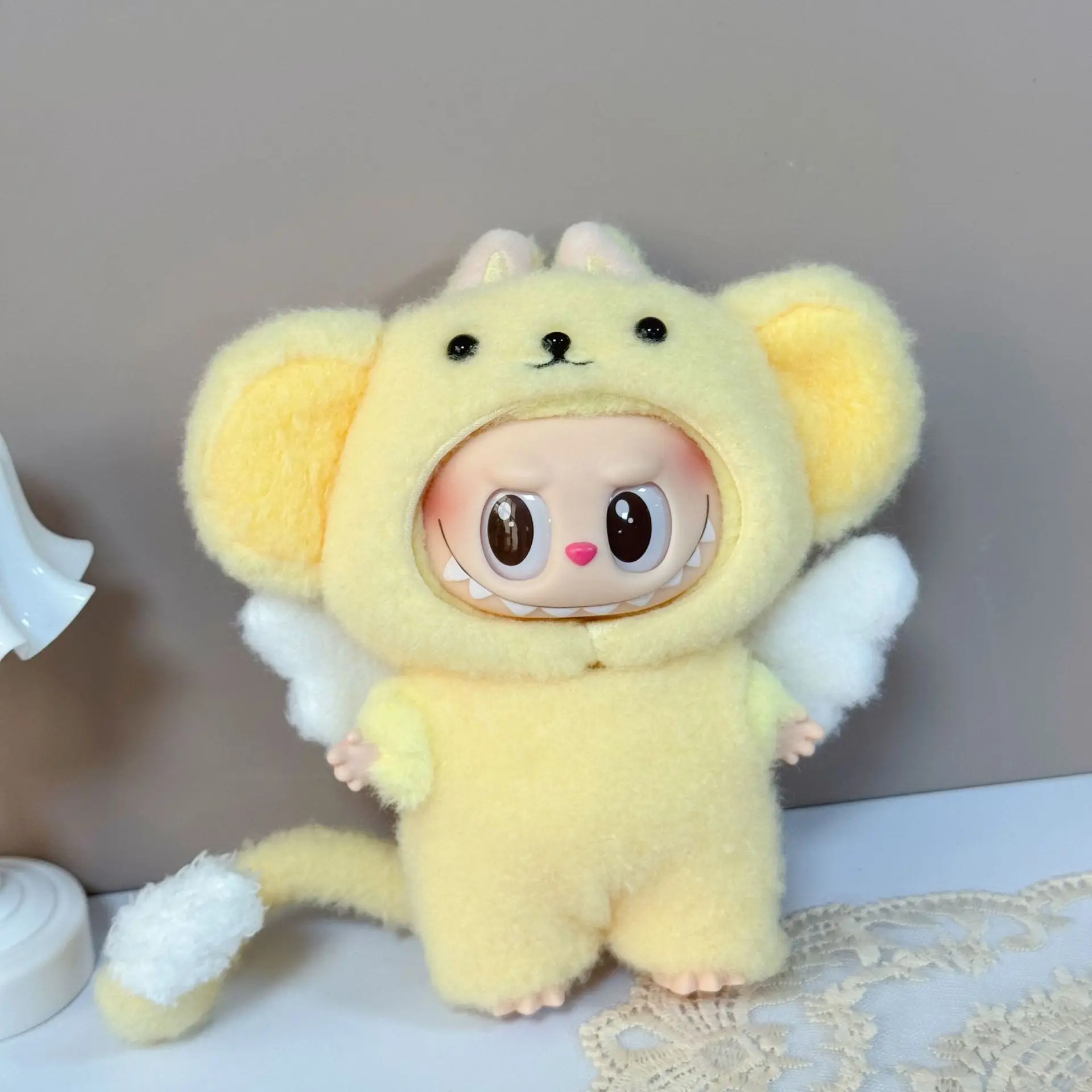 For 15/17cm Labubu Doll Lovely Animal costume Plush Clothing Set Labubu V1 V2 V3 Dolls Clothes Diy Decoration Toys Accessories - Image 7