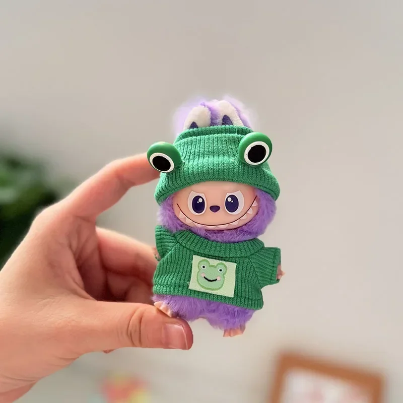 New Doll Clothes Pendant SetV4 LABUBU Bear Hat Love Sweater Set,DIY Doll Accessories, Fun and Cute Baby Clothes, Christmas Gifts - Image 8
